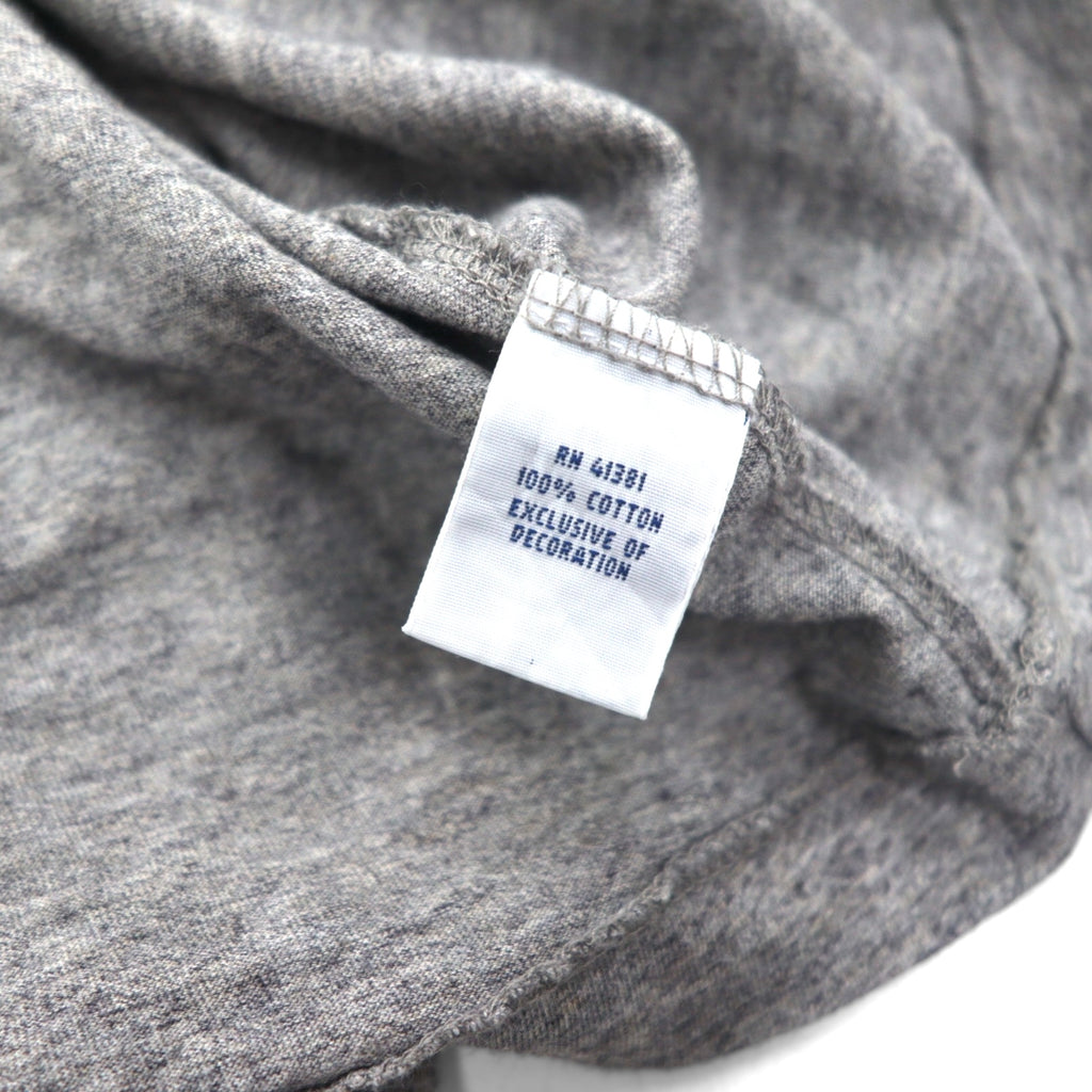 Polo Ralph Lauren ビッグサイズ 長袖Tシャツ ロンT 4XL グレー 胸ポケット スモールポニー刺繡