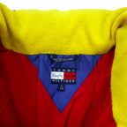 TOMMY HILFIGER 90s Down Jacket L Navy Nylon Flag Logo