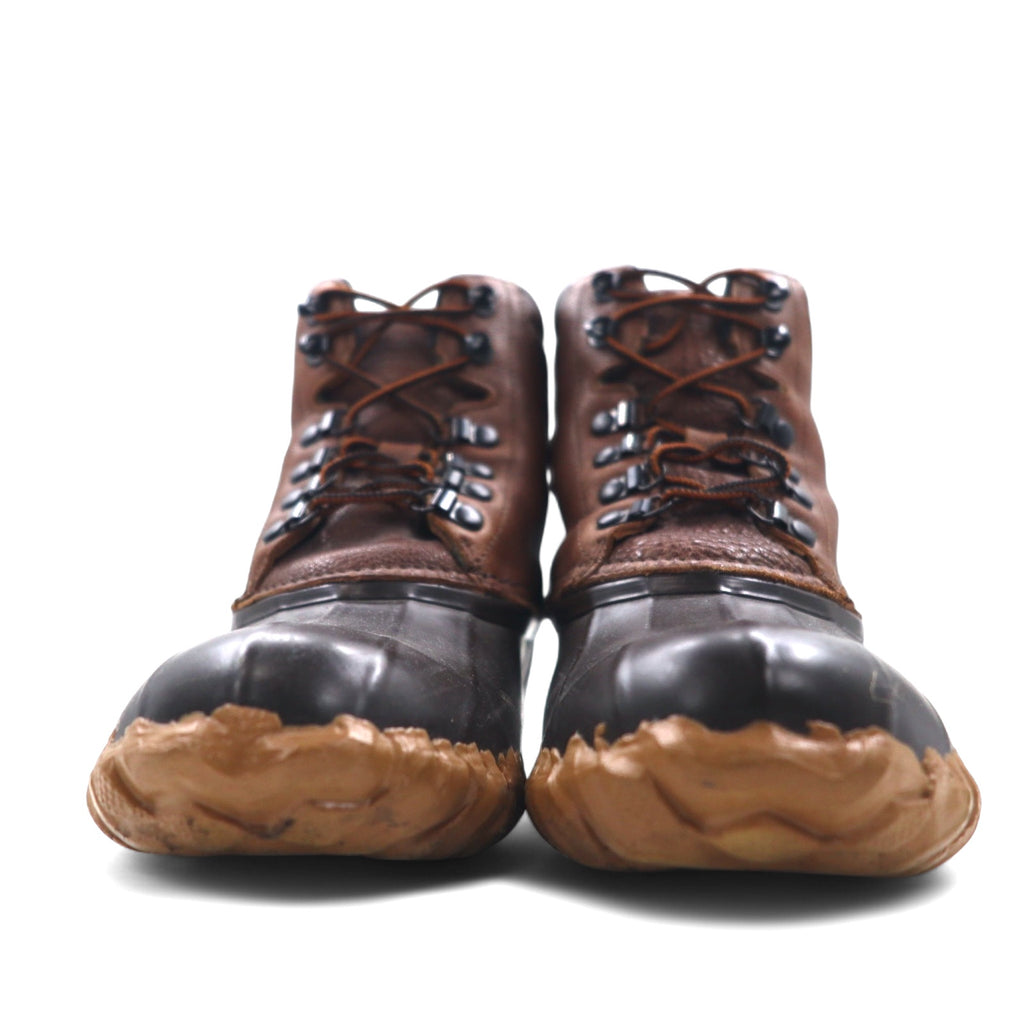 SISII Bean Boots Rain Boots 24cm Brown Leather Rubber JOURNAL STANDARD Sold