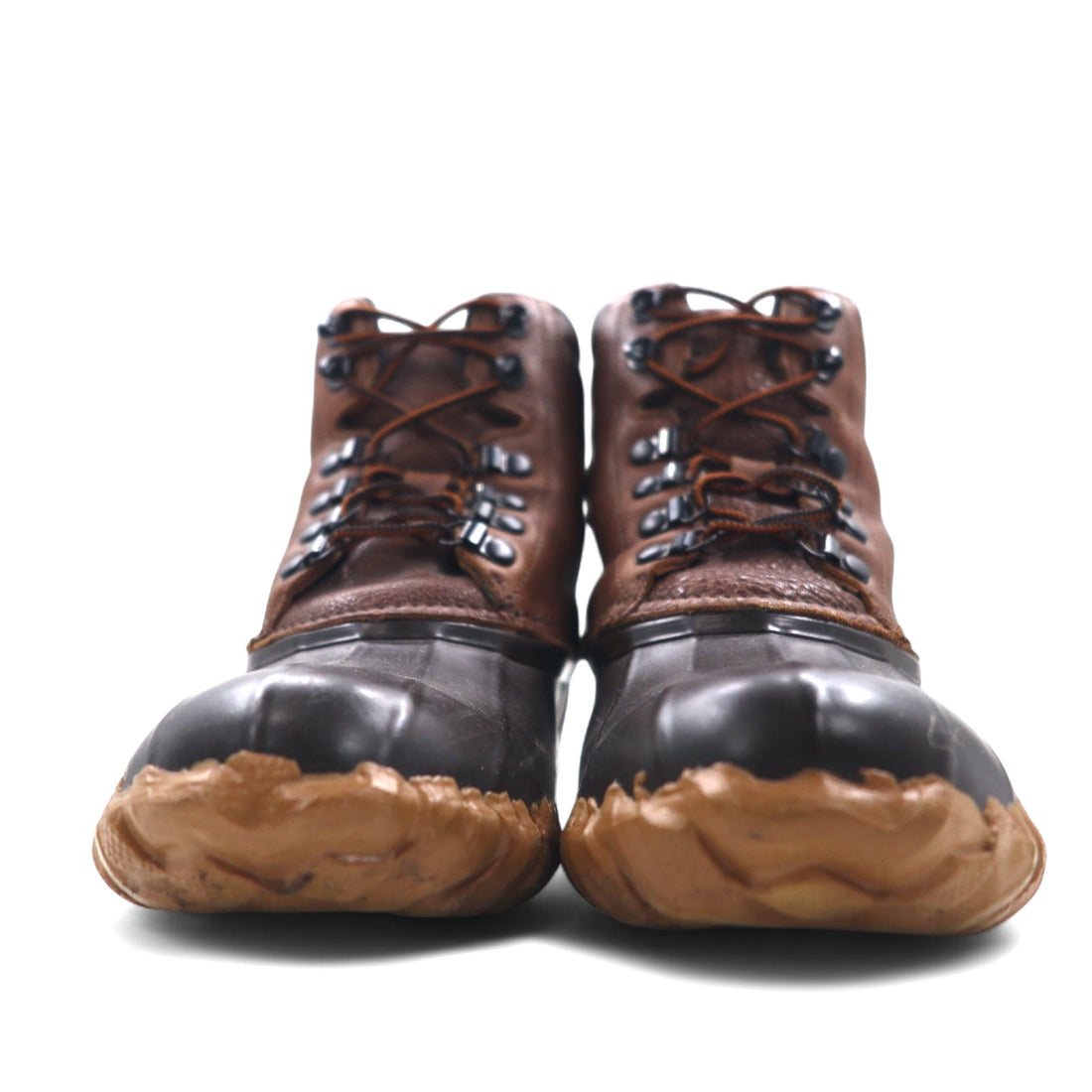 SISII Bean Boots Rain Boots 24cm Brown Leather Rubber JOURNAL STANDARD Sold