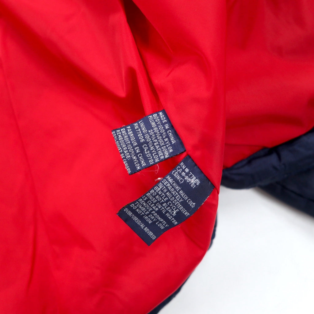 TOMMY HILFIGER 90s Down Jacket L Navy Nylon Flag Logo