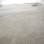 Eddie Bauer Crew Neck V-Neck Knit Sweater, Size M, Beige, Cotton, 3823