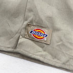 Dickies Short Sleeve Chino Work Shirt, 3XL, Beige, Chest Pocket, Oversized, Made in Honduras