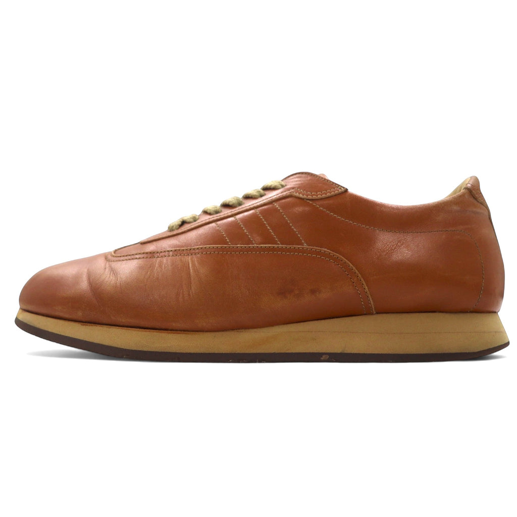 日本然リトテ-古着オンライン-BURBERRY カーフレザー スニーカー 24.5cm ベージュ BU1340-BURBERRY Calf Leather Sneakers US6.5 Beige BU1340
