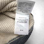 Eddie Bauer Crew Neck V-Neck Knit Sweater, Size M, Beige, Cotton, 3823