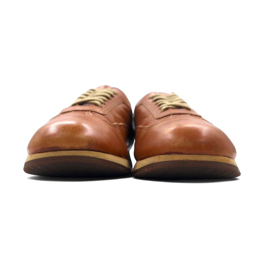 BURBERRY カーフレザー スニーカー 24.5cm ベージュ BU1340