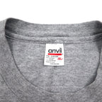 anvil 90s USA Made Single Stitch T-Shirt, XL, Gray, MINESOTA, Double-Sided Animal Print, Wolf