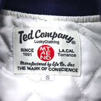 Ted Company Nylon Stadium Jacket, S, Navy, Double-Sided Print, Quilted Liner, NARIMASU DRAGONS