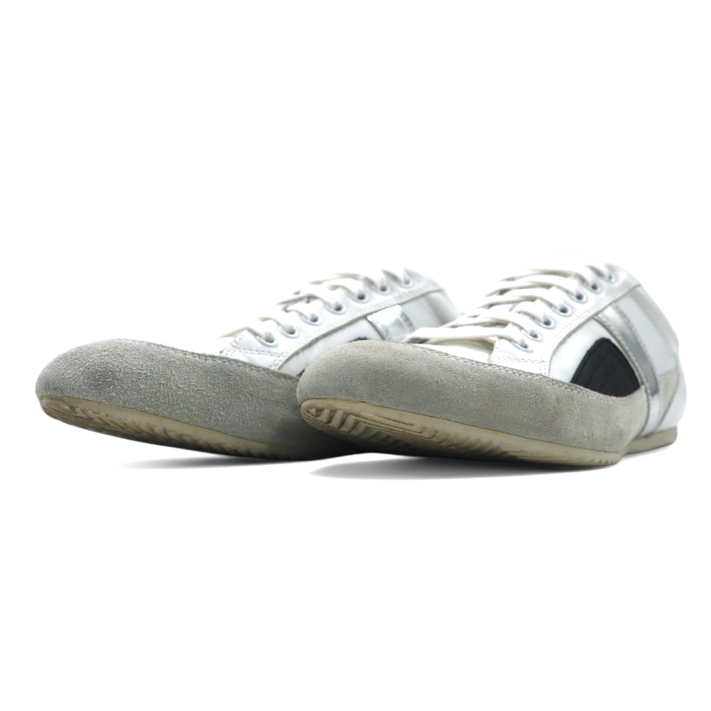 DIOR HOMME Made in Italy German Trainer Sneakers 24.5cm White Leather Hedi Slimane 07AW Eddie Period