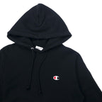 Champion リバースウィーブ パーカー M ブラック コットン 青単タグ 復刻 パキスタン製