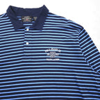POLO JEANS CO RALPH LAUREN 90年代 長袖ポロシャツ ラガーシャツ XL ブルー ボーダー ビッグサイズ