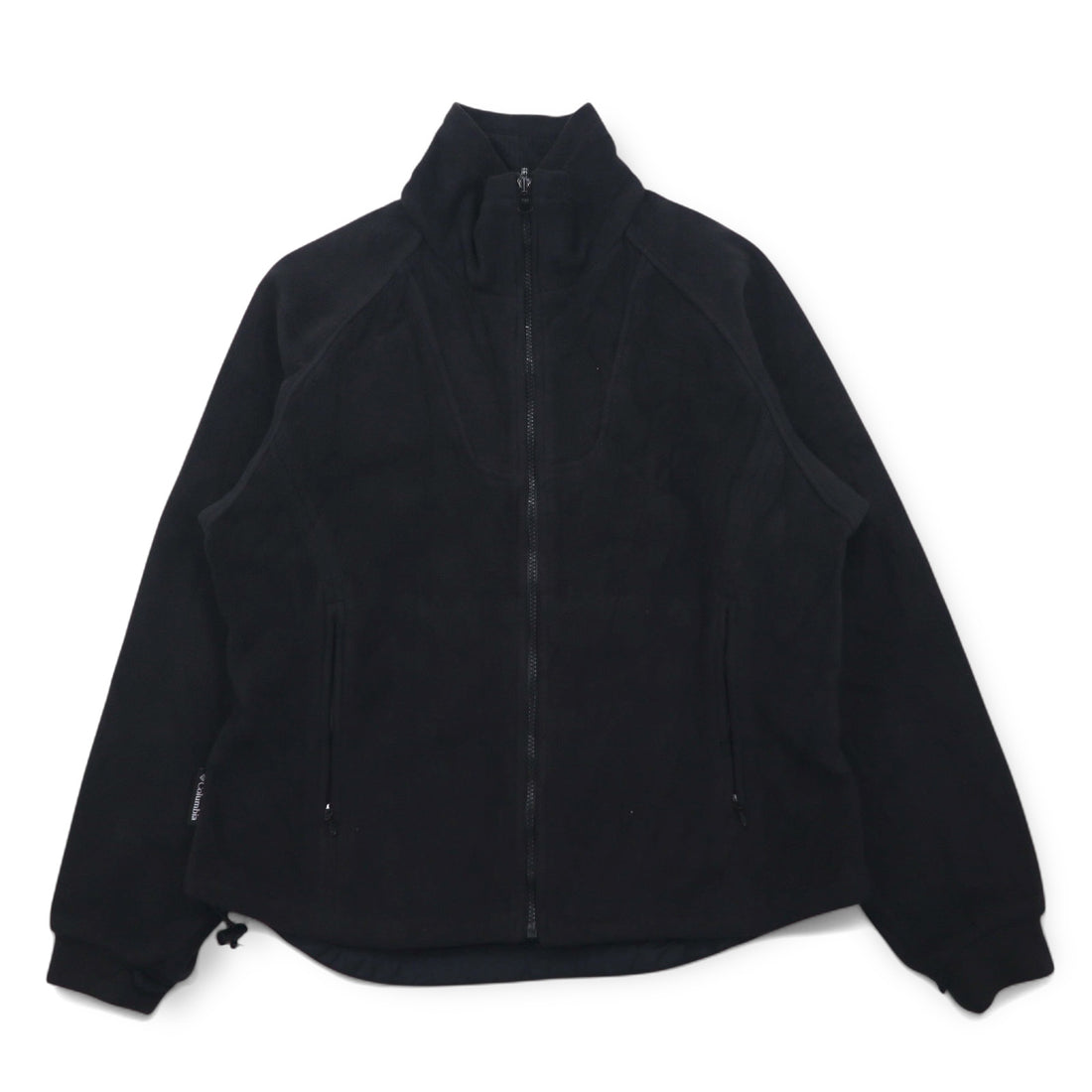 Columbia 90s 3WAY Mountain Parka M Blue Black Nylon Fleece Liner Drawstring Zip-in-Zip