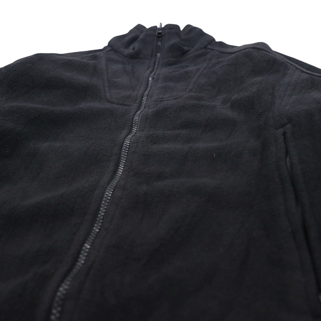 Columbia 90s 3WAY Mountain Parka M Blue Black Nylon Fleece Liner Drawstring Zip-in-Zip