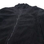 Columbia 90s 3WAY Mountain Parka M Blue Black Nylon Fleece Liner Drawstring Zip-in-Zip