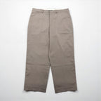 LLBean Cotton Twill Wide Chino Work Pants, XL, Beige, Natural Fit, 262553, Wrinkle Free