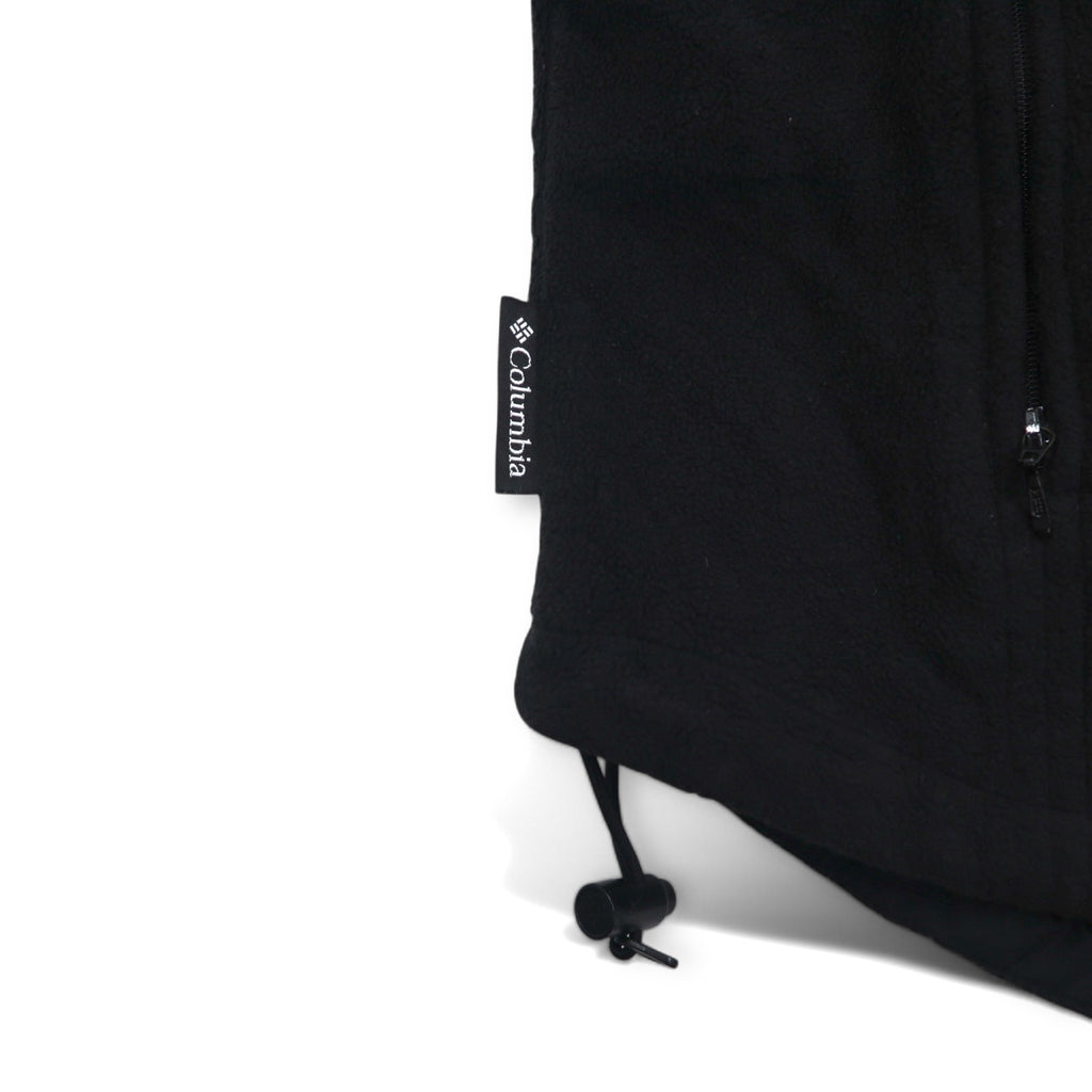 Columbia 90s 3WAY Mountain Parka M Blue Black Nylon Fleece Liner Drawstring Zip-in-Zip