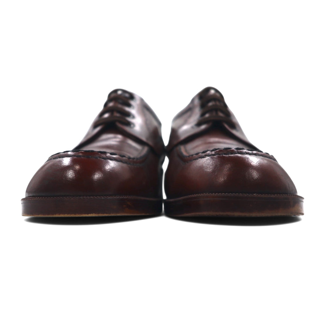 Pellet Moc Toe U-Tip Wingtip Dress Shoes 28cm Dark Brown