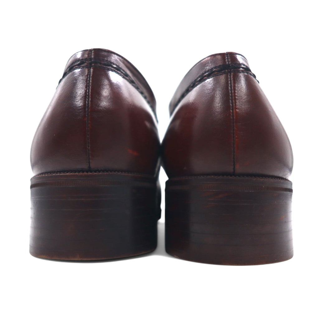 Pellet Moc Toe U-Tip Wingtip Dress Shoes 28cm Dark Brown