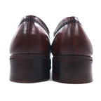 Pellet Moc Toe U-Tip Wingtip Dress Shoes 28cm Dark Brown