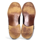 Pellet Moc Toe U-Tip Wingtip Dress Shoes 28cm Dark Brown