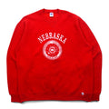 USA製 90年代 RUSSELL ATHLETIC カレッジ プリント スウェット XL レッド 裏起毛 NEBRASKA