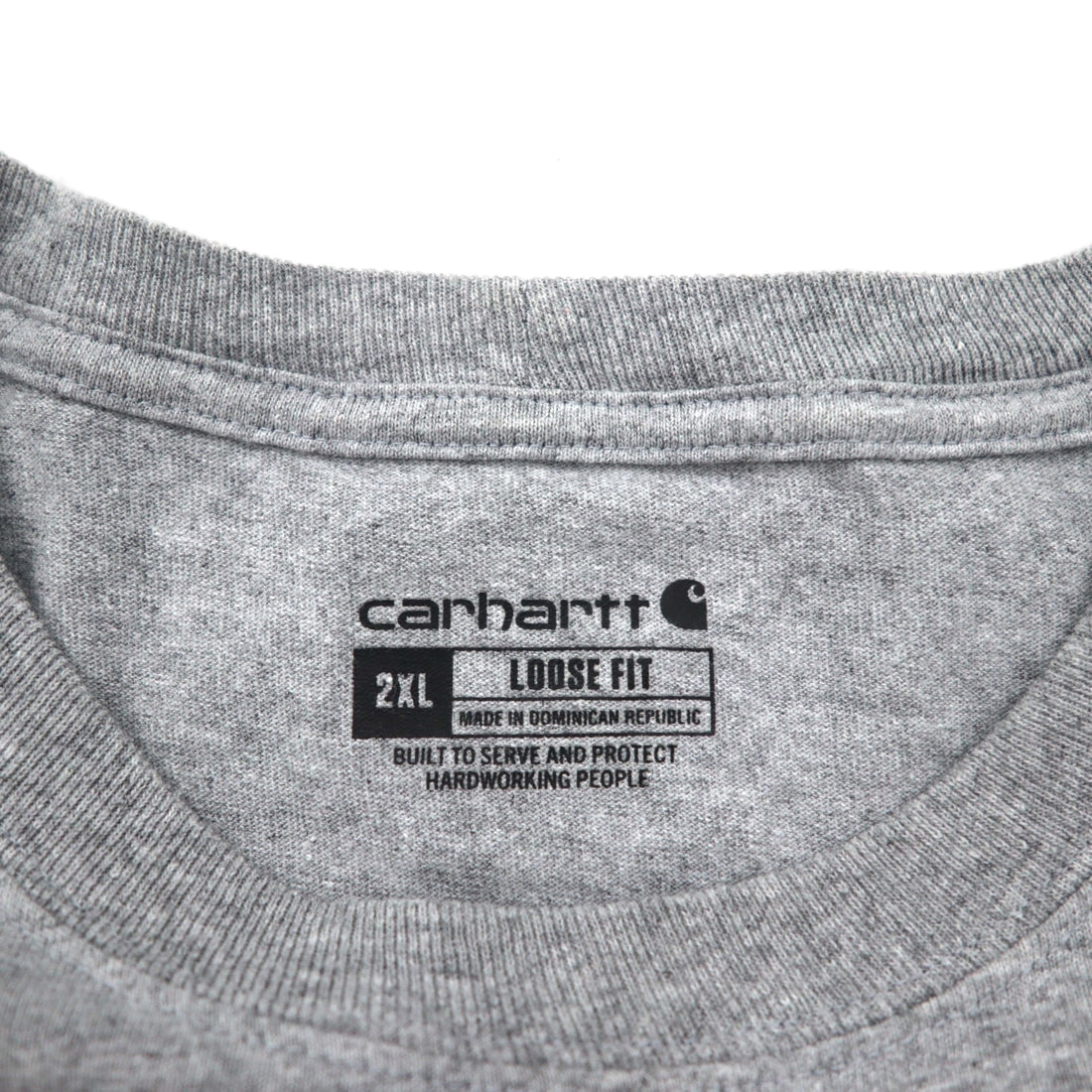 Carhartt Loose Fit Pocket T-Shirt, Size 2XL, Gray Cotton