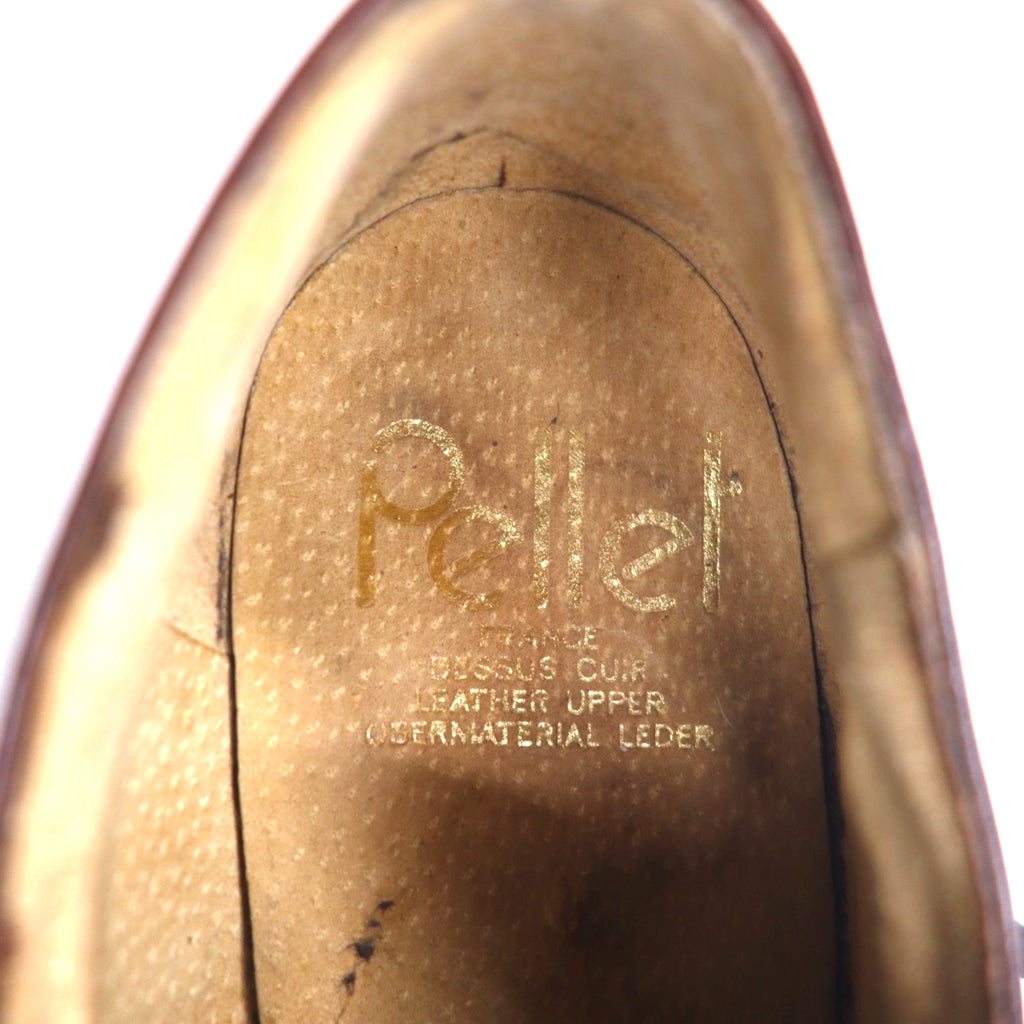 Pellet Moc Toe U-Tip Wingtip Dress Shoes 28cm Dark Brown