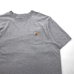 Carhartt Loose Fit Pocket T-Shirt, Size 2XL, Gray Cotton