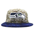 日本然リトテ-古着オンライン-NEW ERA × NFL ベースボールキャップ 60.6cm カーキ カモフラ ポリエステル SEATTLE SEAHAWKS-NEW ERA × NFL Baseball Cap 60.6cm Khaki camouflage Polyester SEATTLE SEAHAWKS