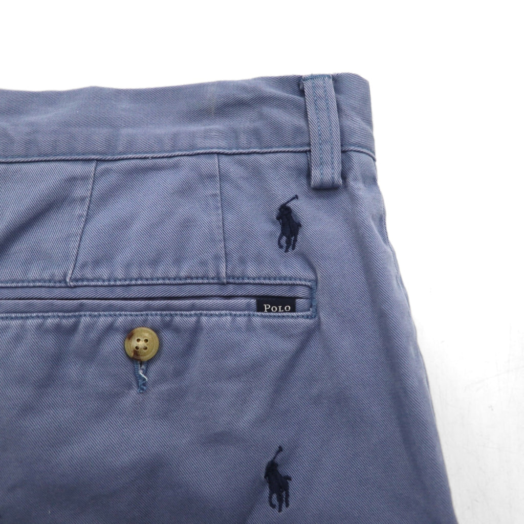 POLO RALPH LAUREN All-Over Pony Embroidered Shorts, Size L, Navy, Cotton