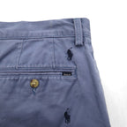 POLO RALPH LAUREN All-Over Pony Embroidered Shorts, Size L, Navy, Cotton