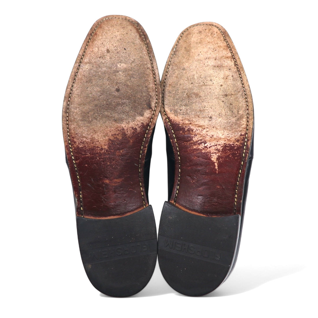 FLORSHEIM Loafers Dress Shoes 27cm Black Leather 23258
