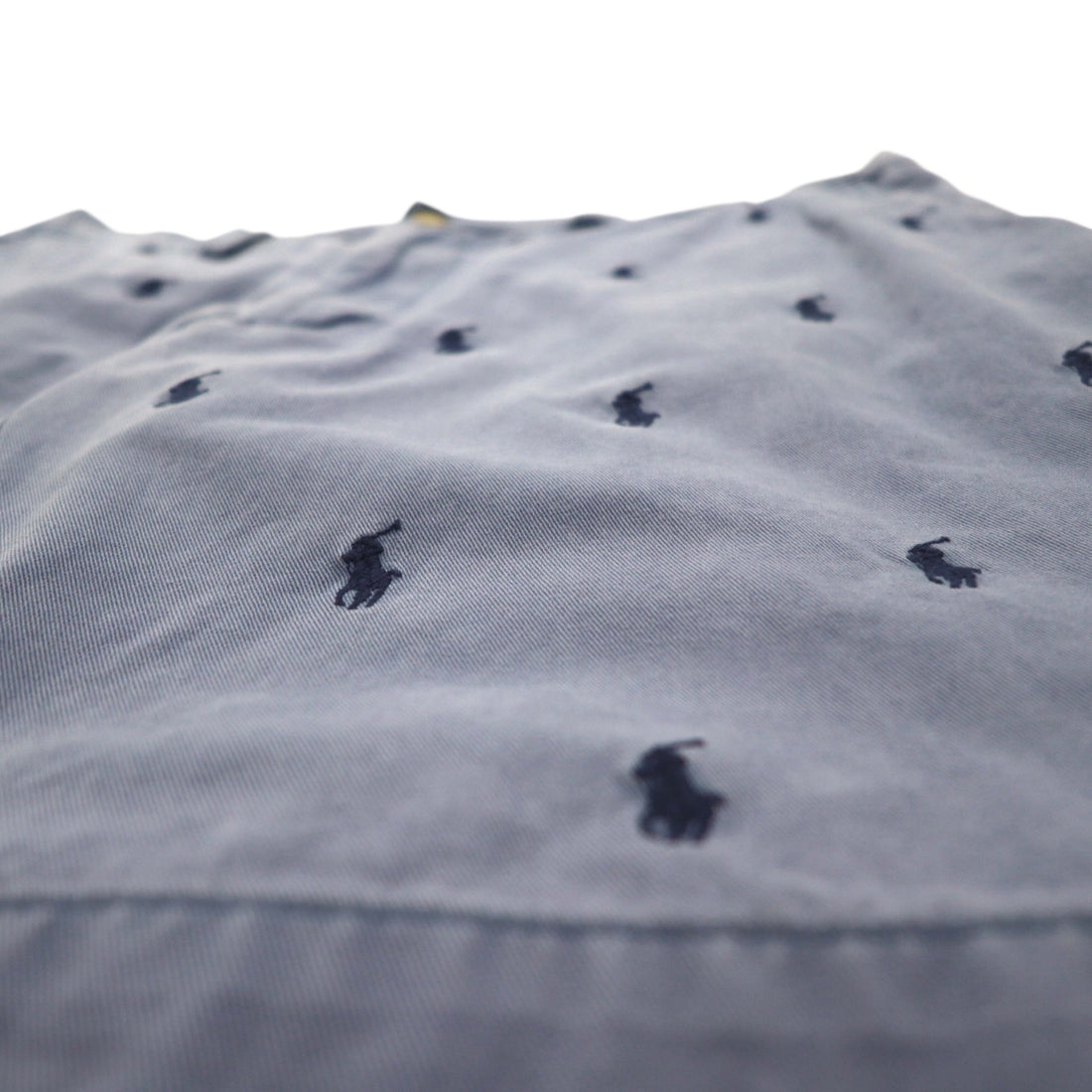 POLO RALPH LAUREN All-Over Pony Embroidered Shorts, Size L, Navy, Cotton