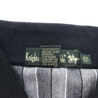 90s Knight of Round Table Crazy Pattern Polo Shirt 4XL Monochrome Cotton Big Size