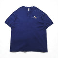 The Disney Store 90年代 ミッキーマウス ヘンリーネック Tシャツ 2XL ネイビー ワンポイント刺繍 ディズニー キャラクター