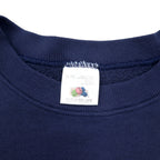 カナダ製 90年代 FRUIT OF THE LOOM ベースボール プリント スウェット XL ネイビー コットン WORLD CHAMPS