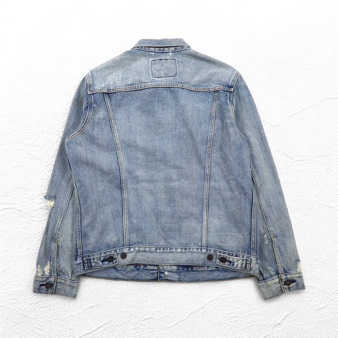 Levi's ダメージ加工 4th タイプ デニムジャケット Gジャン トラッカージャケット L インディゴ ブルー