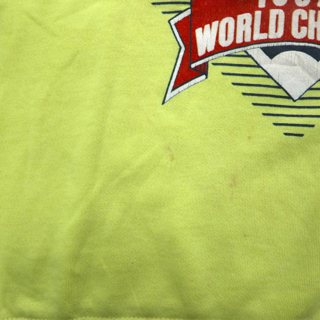 Made in USA 80's BASSETT-WALKER MLB Sweatshirt L Yellow Cotton MINNESOTA TWINS