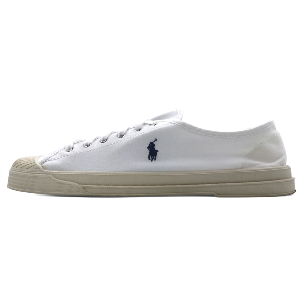 Polo Ralph Lauren shell toe canvas sneakers essence 100 canvas cap-toe sneaker 28cm white small pony embroidery