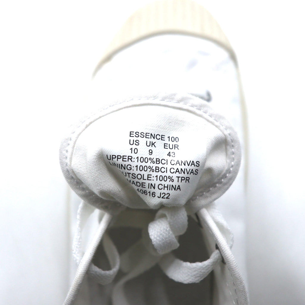Polo Ralph Lauren shell toe canvas sneakers essence 100 canvas cap-toe sneaker 28cm white small pony embroidery