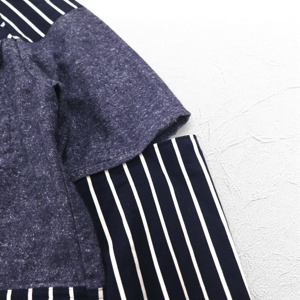 JUVENILE HALL ROLL CALL Shirt Jacket FREE Navy Stripe Made in Japan