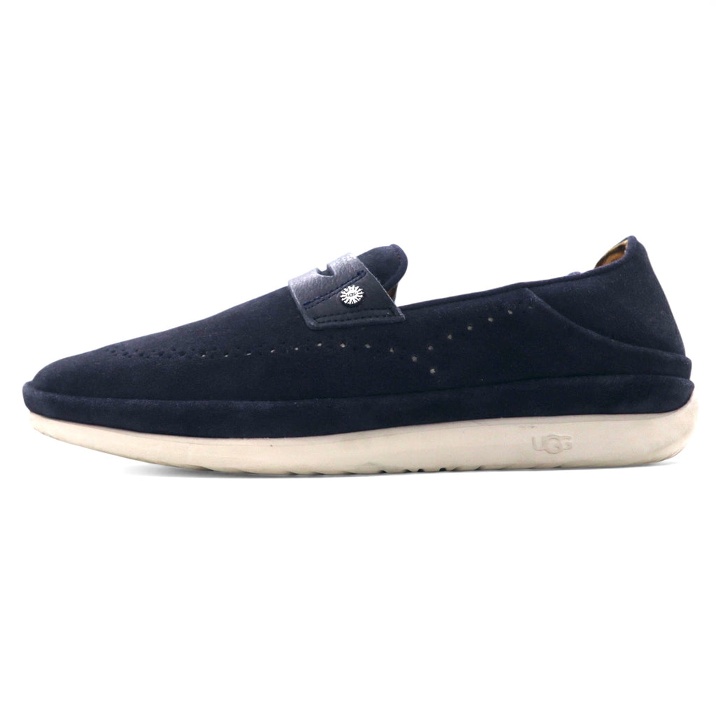 UGG coin loafer slip-on sneaker ENERG 27cm navy suede wingtip 1092174