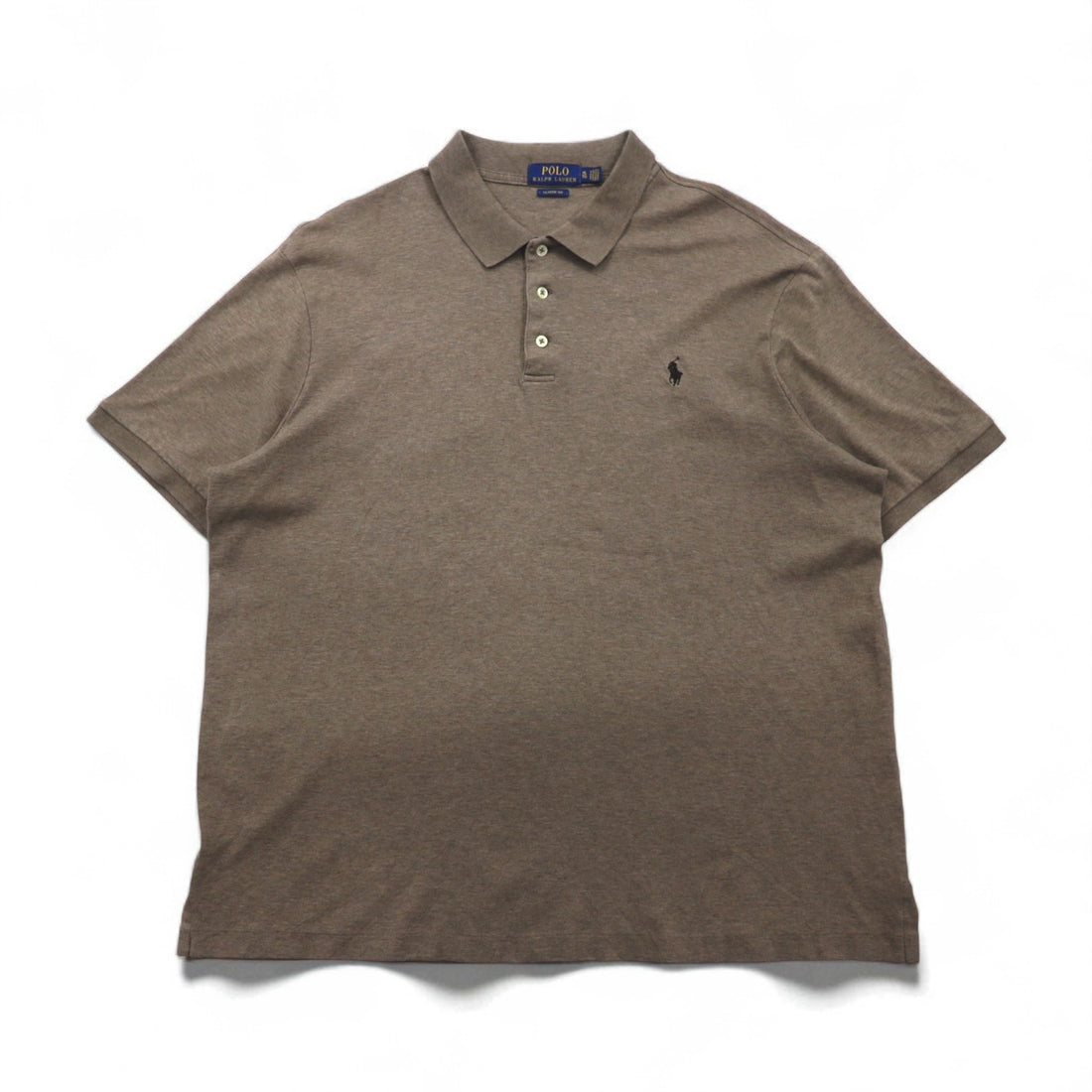 POLO RALPH LAUREN クラシックフィット ポロシャツ XL カーキ CLASSIC FIT スモールポニー刺繍