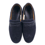 UGG coin loafer slip-on sneaker ENERG 27cm navy suede wingtip 1092174