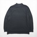 Polo Ralph Lauren 90年代 ビッグサイズ 長袖ポロシャツ ラガーシャツ XL グレー 鹿の子 スモールポニー刺繡