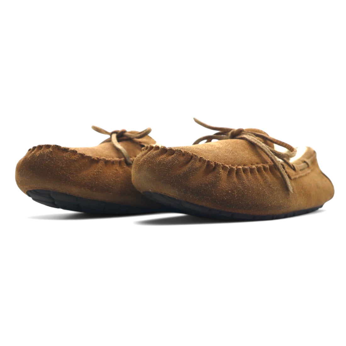 UGG OLSEN Moccasin Shoes 27cm Brown Suede Mouton 1003390
