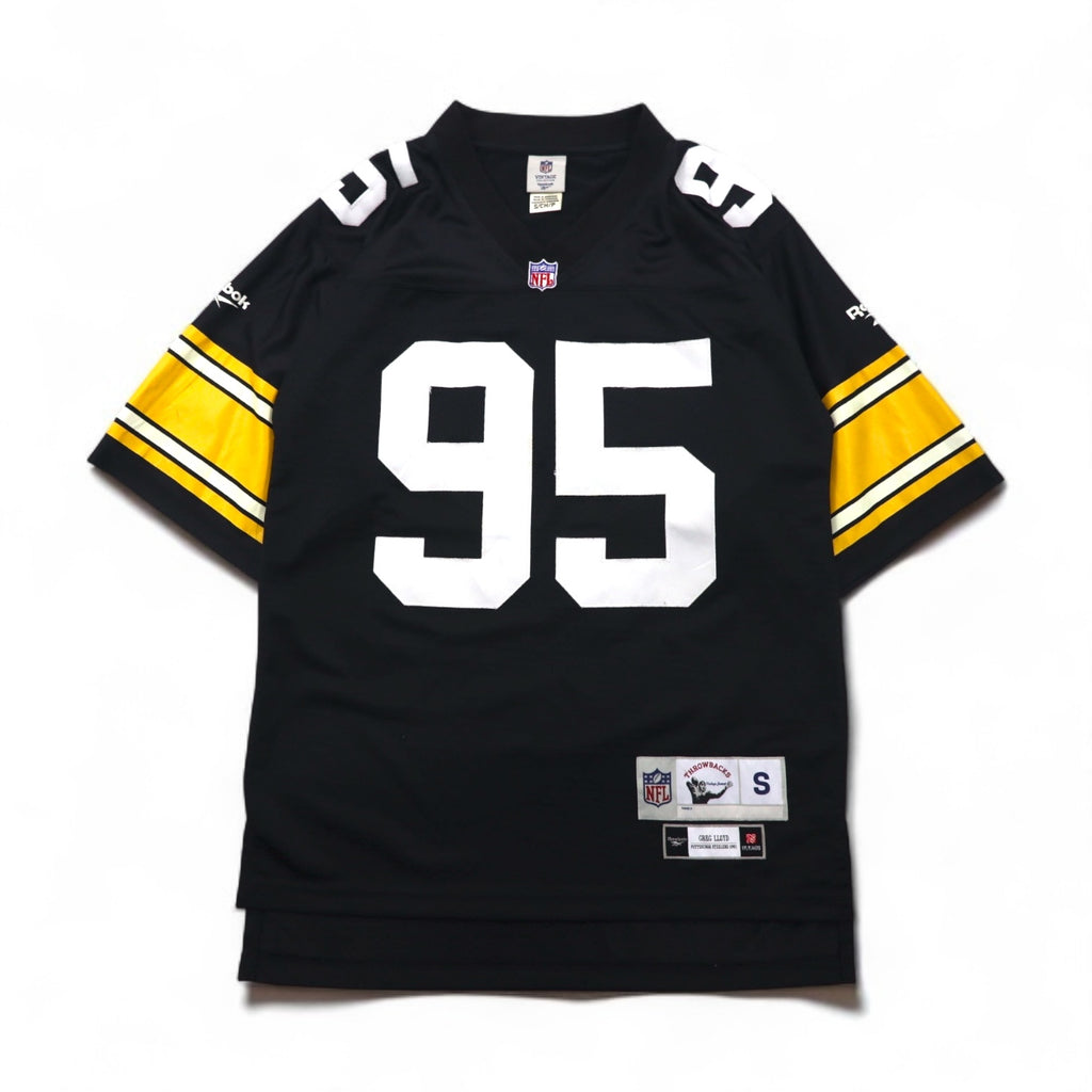 Reebok Vintage Collection Game Shirt, Size L, Black, Nylon and Polyester, NFL Numbering