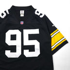 Reebok Vintage Collection Game Shirt, Size L, Black, Nylon and Polyester, NFL Numbering