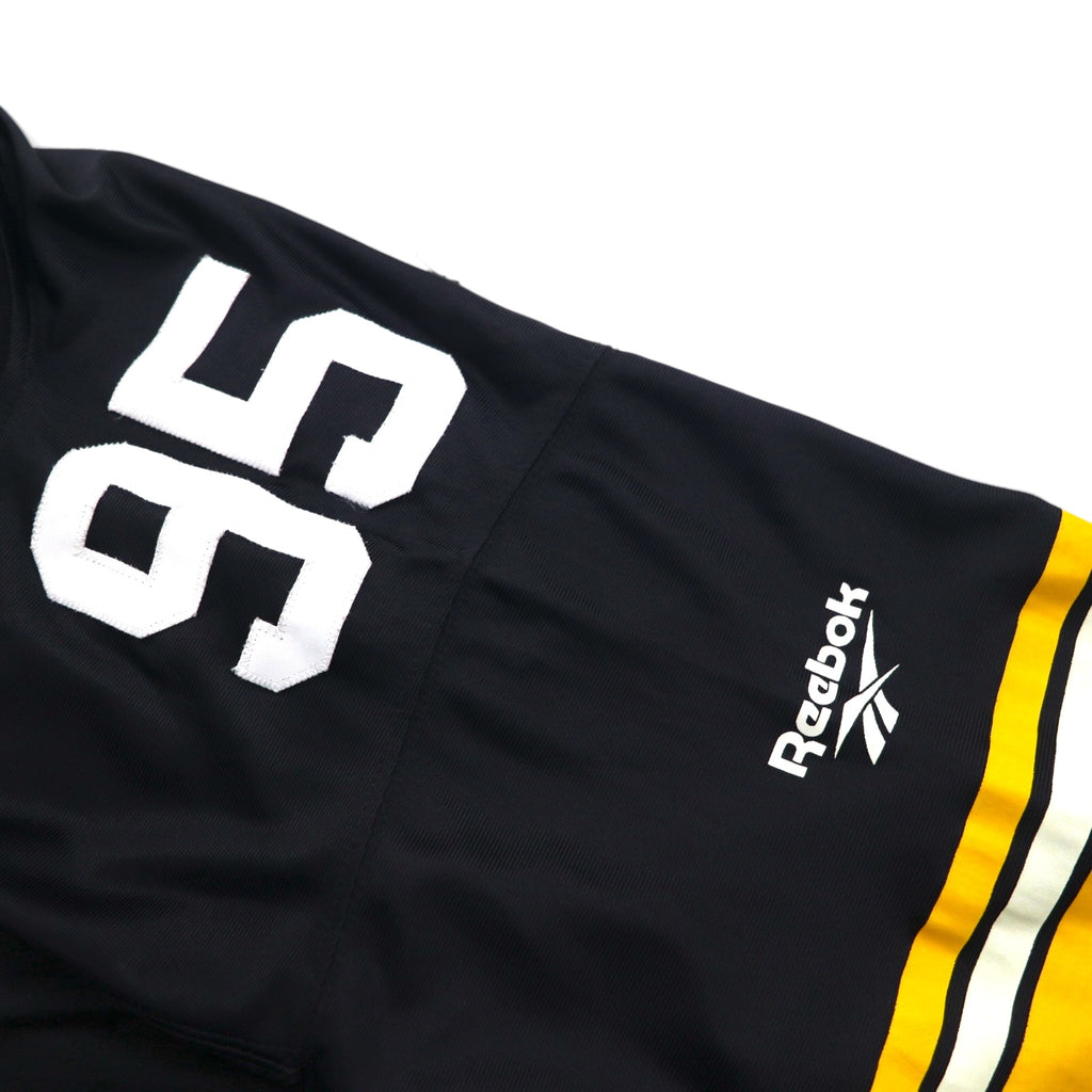 Reebok Vintage Collection Game Shirt, Size L, Black, Nylon and Polyester, NFL Numbering