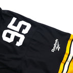 Reebok Vintage Collection Game Shirt, Size L, Black, Nylon and Polyester, NFL Numbering